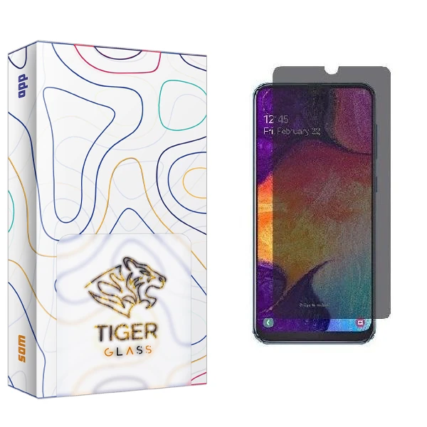 محافظ صفحه نمایش حریم شخصی تایگر گلس مدل SAM2 مناسب برای گوشی موبایل سامسونگ Galaxy A70