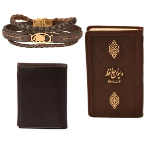 ست هدیه طرح تولد مرداد  کهن چرم  مدل m110- 5