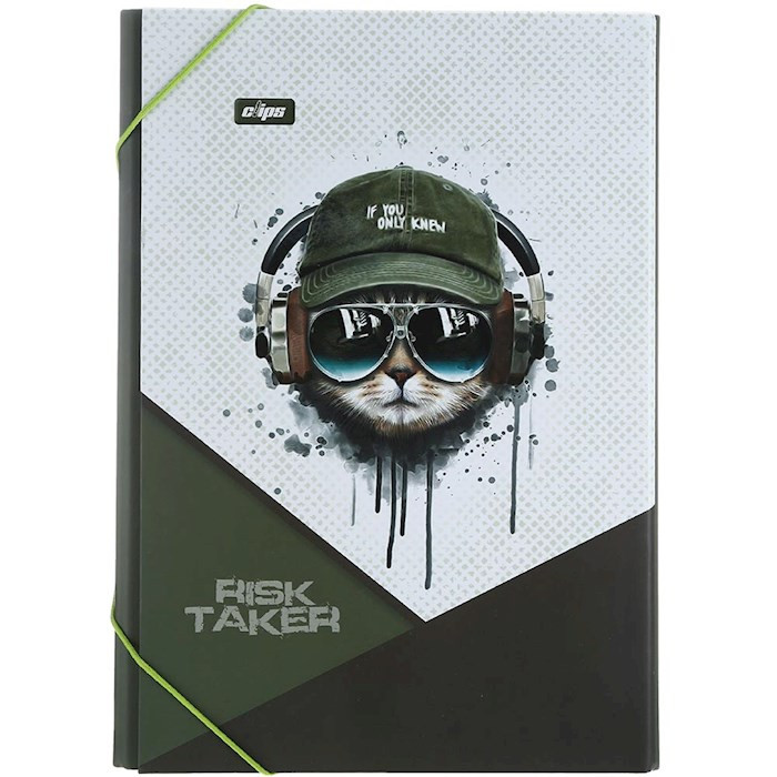 پوشه کلیپس مدل کش دار طرح گربه