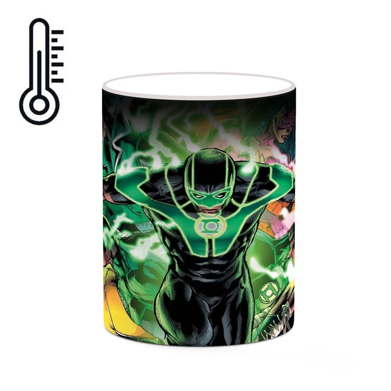 ماگ حرارتی کاکتی مدل گرین لنترن Green Lantern کد mgh38799