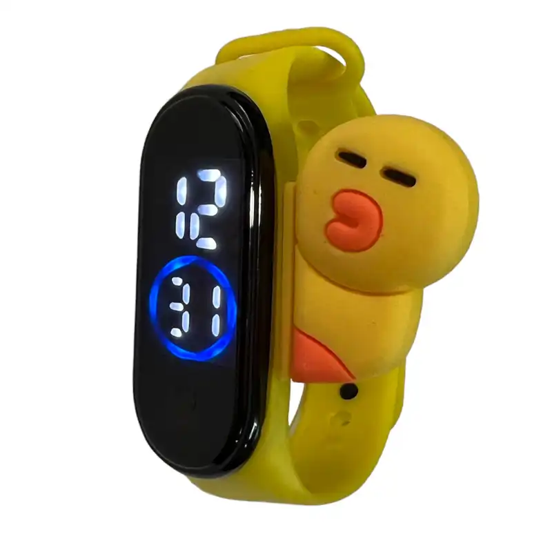 ساعت مچی دیجیتال مدل ضد آب طرح سیلیکونی  جوجه کیوت خوابیده کد BB