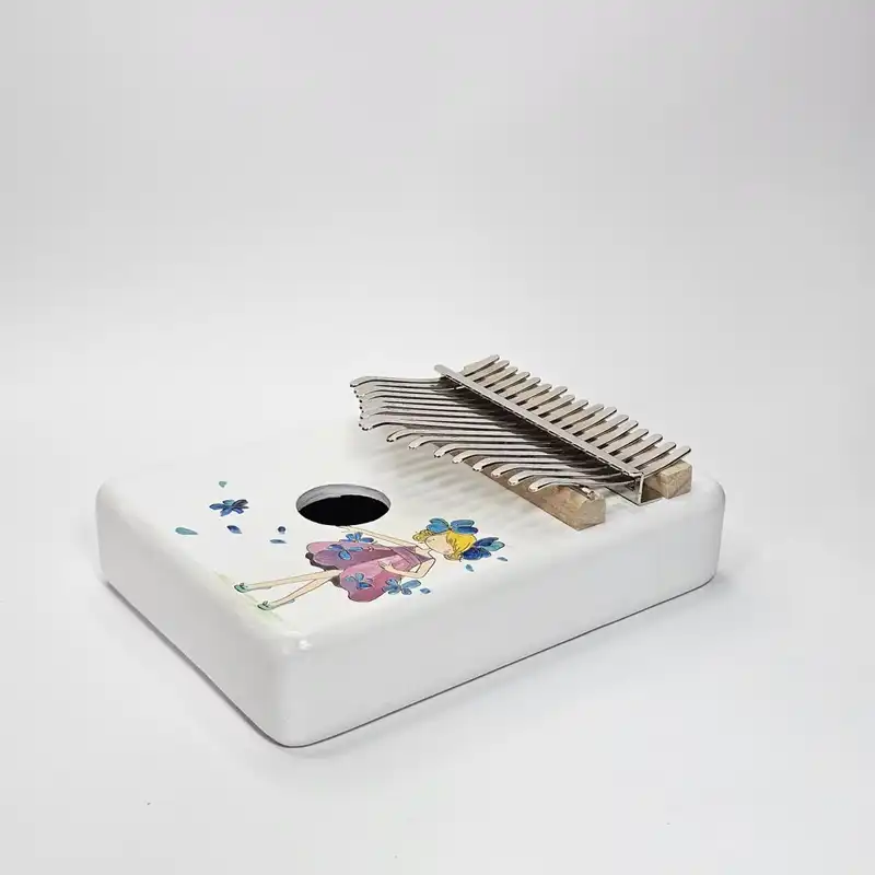 کالیمبا مدل حفره دار چوبی طرح نقاشی کد KZP-CH 10