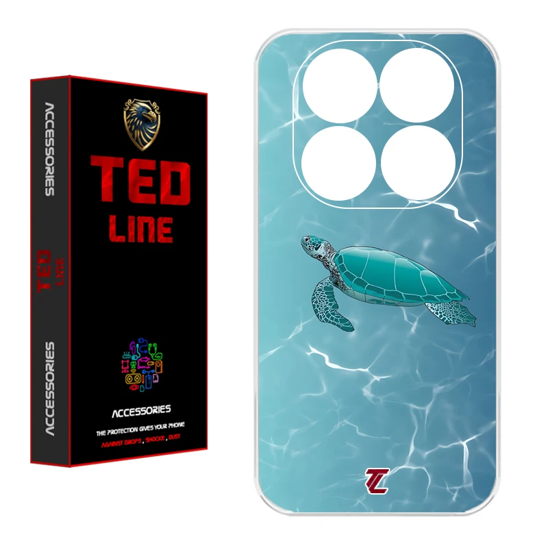 کاور تد لاین طرح لاک پشت کد 1100 مناسب برای گوشی موبایل شیائومی Redmi Note 14 Pro 4G / Poco X7