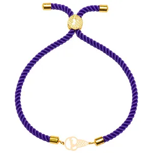 دستبند طلا 18 عیار زنانه الن نار مدل طرح بستني ELN101381