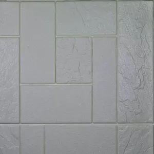 دیوارپوش فومی طرح سنگ روس سفید کد M اندازه 71x77
