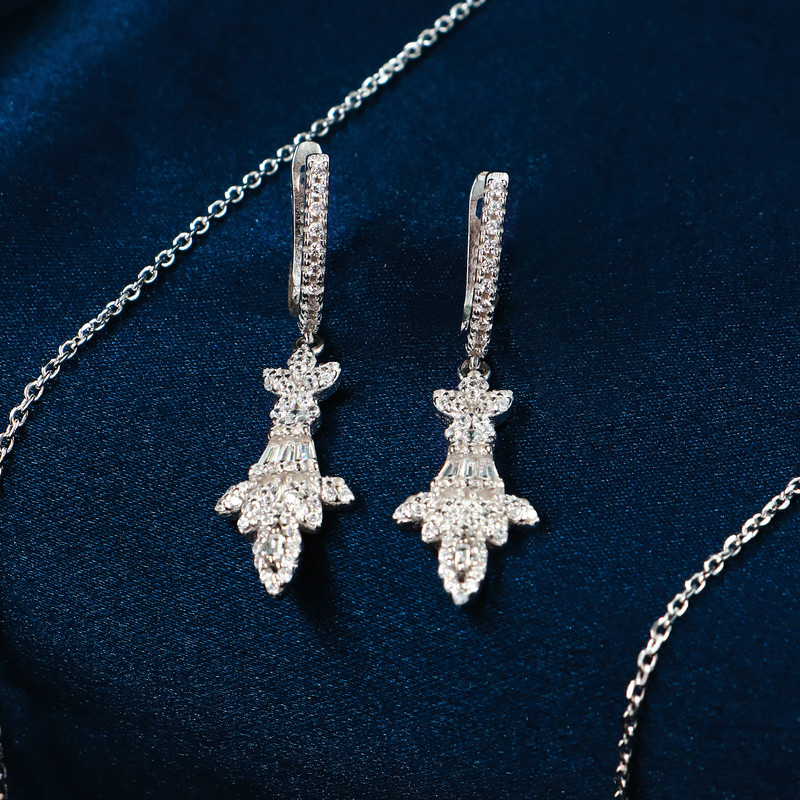 سرویس نقره زنانه جی تی ای مدل زنجیری