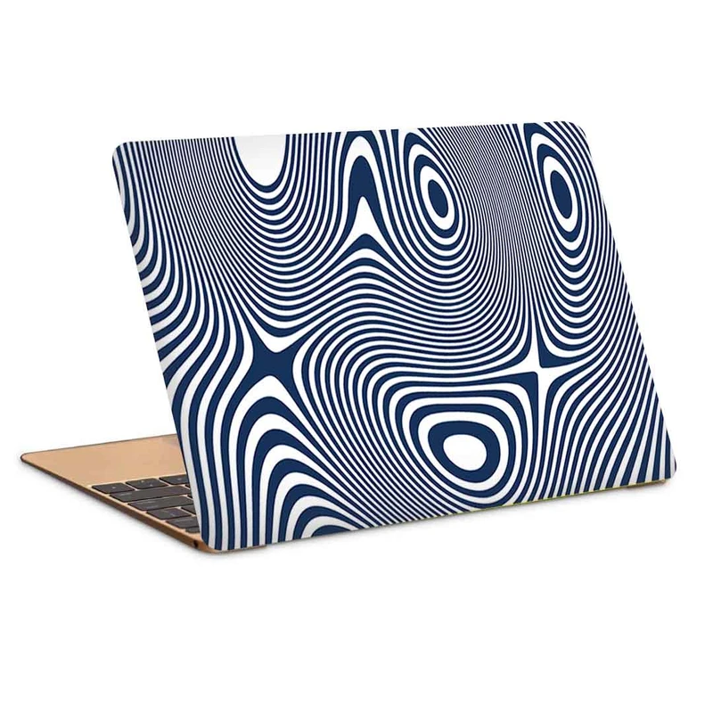 استیکر لپ تاپ طرح blue zigzag patternکد c-101مناسب برای لپ تاپ 15.6 اینچ
