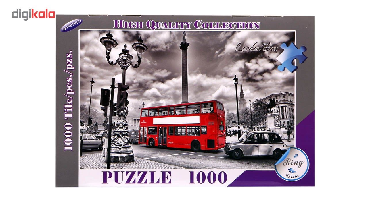 پازل 1000 تکه طرح London Bus main 1 2