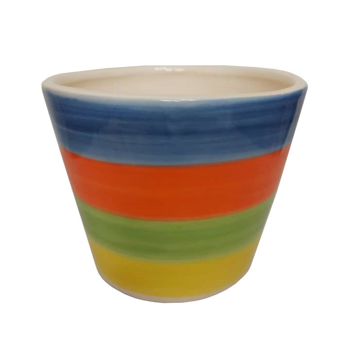 گلدان طرح رنگین مدل BY1