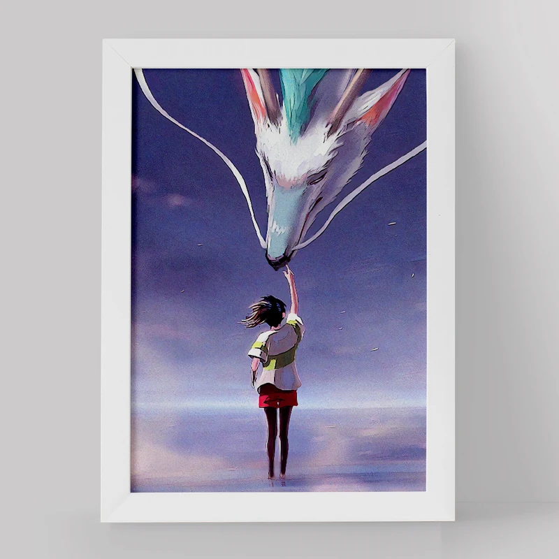 تابلو خندالو مدل هاکو و چیهیرو انیمه شهر اشباح کد 12098