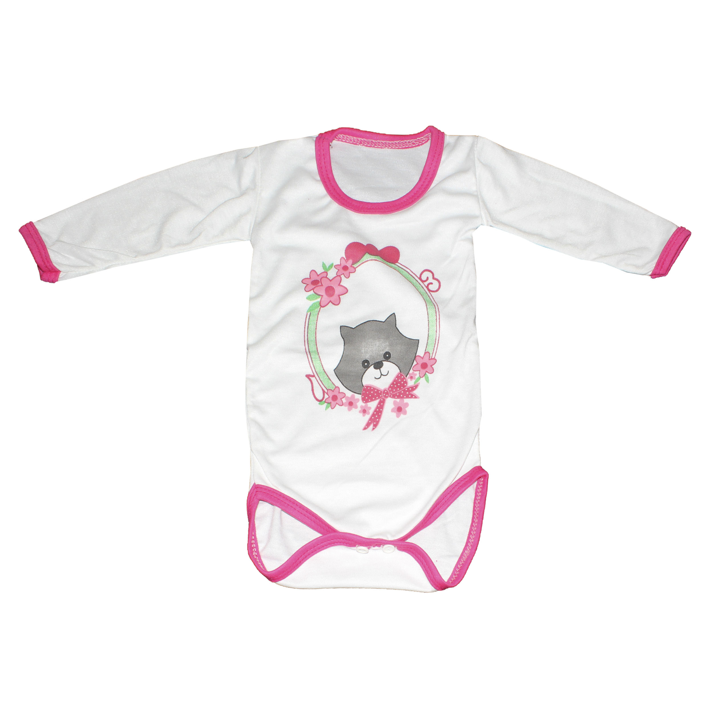 بادی آستین بلند نوزادی مدل AM 192