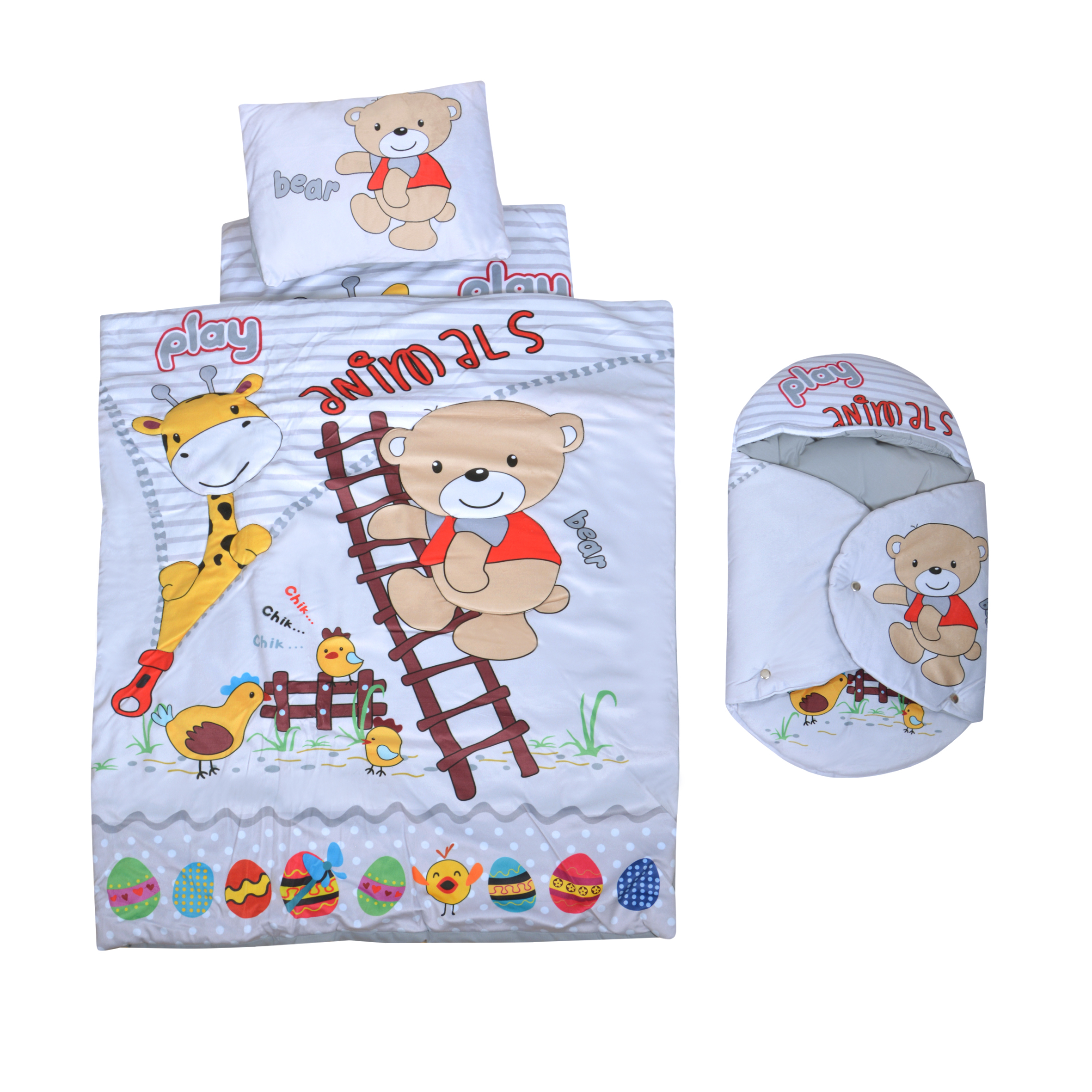 سرویس خواب 4 تکه کودک طرح خرس بازیگوش