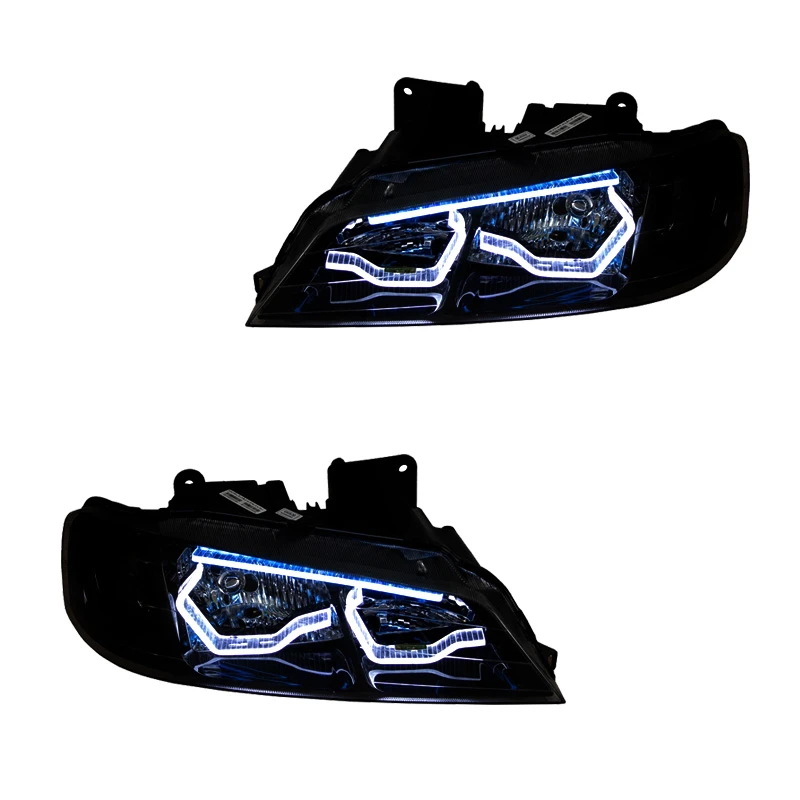 چراغ جلو خودرو گروه پژوهش صنعت مدرن مدل 3D-Hexa-B-W مناسب برای پژو پارس بسته دو عددی