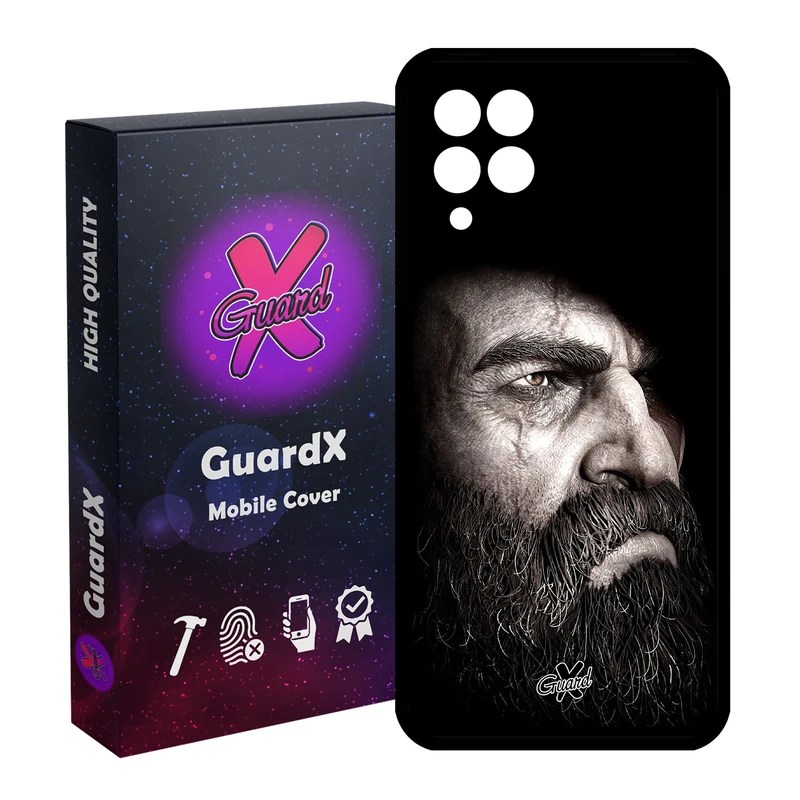 کاور گارد ایکس طرح God of War مدل Glass10100 مناسب برای گوشی موبایل سامسونگ Galaxy A12
