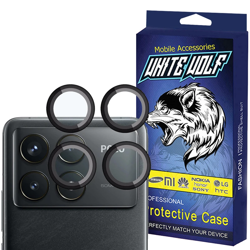 محافظ لنز دوربین وایت ولف مدل W-Ring مناسب برای گوشی موبایل شیائومی Poco F6 Pro
