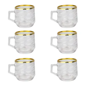 فنجان بلینک مکس مدل میلک خطی کد 1-108 بسته 6 عددی