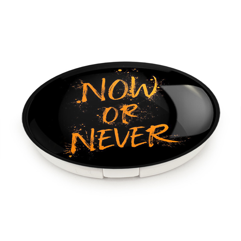 آینه جیبی خندالو طرح Now Or Never مدل تاشو کد 2730 آینه جیبی خندالو طرح Now Or Never مدل تاشو کد 2730