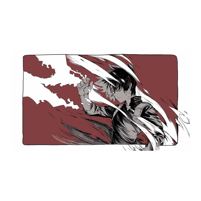 استیکر لپ تاپ و موبایل مدل انیمه طرح مدرسه قهرمانان من شوتو تودوروکی کد 1517