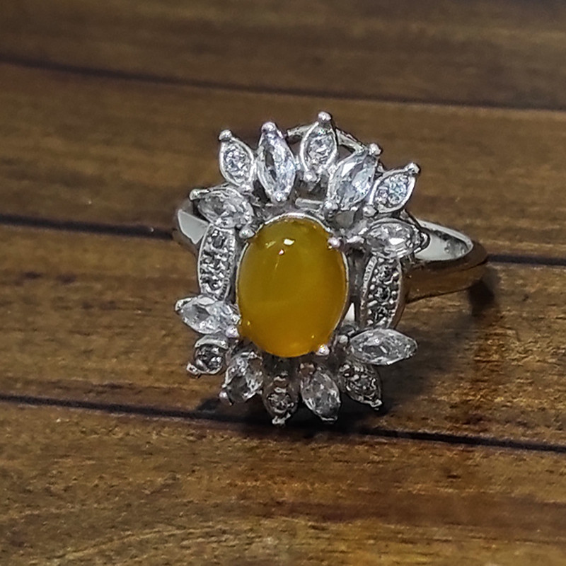 انگشتر نقره زنانه سلین کالا مدل شرف الشمس طبیعی کد Mps-12 انگشتر نقره زنانه سلین کالا مدل شرف الشمس طبیعی کد Mps-12