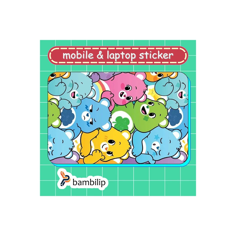 استیکر بامبیلیپ مدل کارت عابر طرح خرس های مهربون کد 8179039