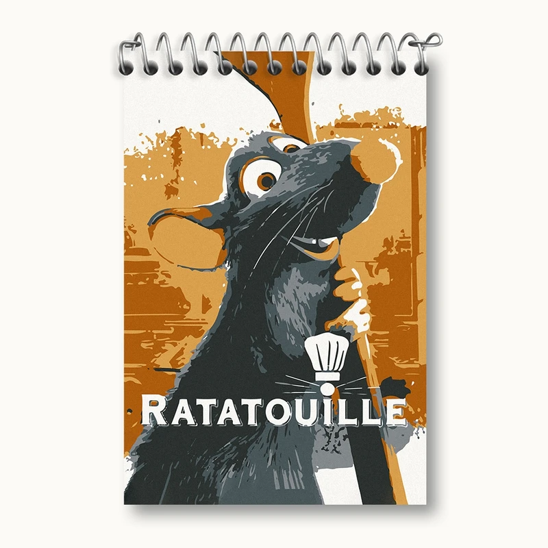 دفتر یادداشت 50 برگ خندالو مدل موش سرآشپز کد F2250