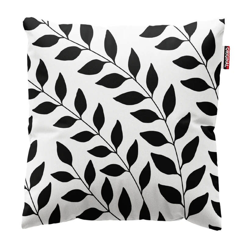 کوسن پاد آفرین مدل مینیمال طرح برگ کد PK402797 سایز 40*40 سانتی متر