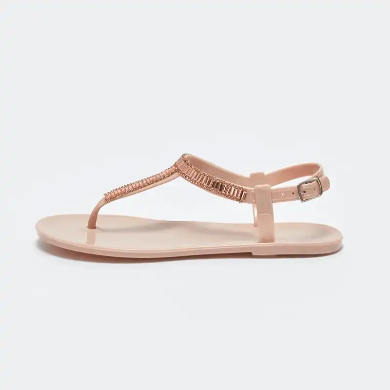 صندل زنانه ال سی وایکیکی مدل شاینی نگینی