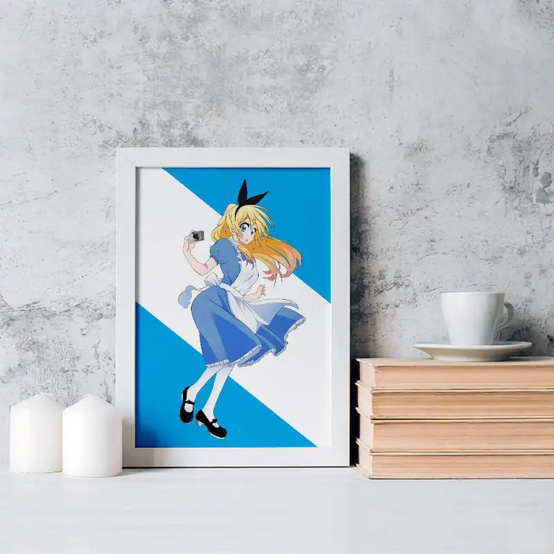 تابلو خندالو مدل انیمه عشق دروغین کد 17174