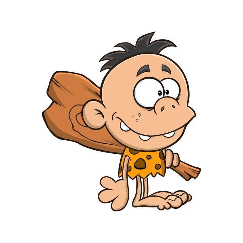 برچسب لپ تاپ پویا مارکت طرح عصر حجر کد 2352