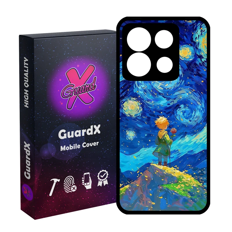 کاور گارد ایکس طرح شازده کوچولو مدل  Glass10774 مناسب برای گوشی موبایل شیائومی Poco X6 5G / Note 13 Pro 5G