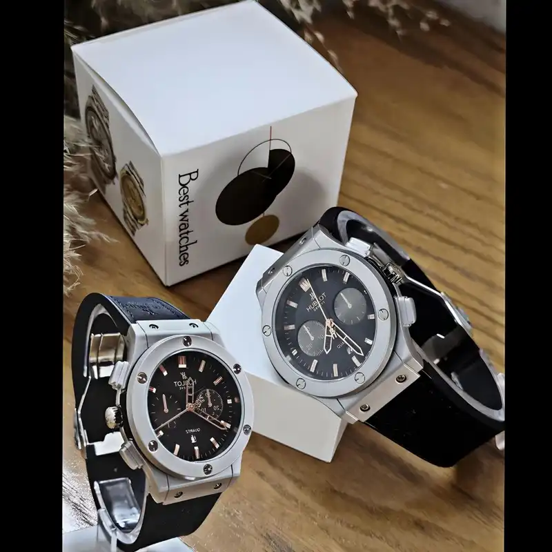 ست ساعت مچی عقربه ای  زنانه و مردانه  مدل تک موتور ساده_Ts_rpz_08