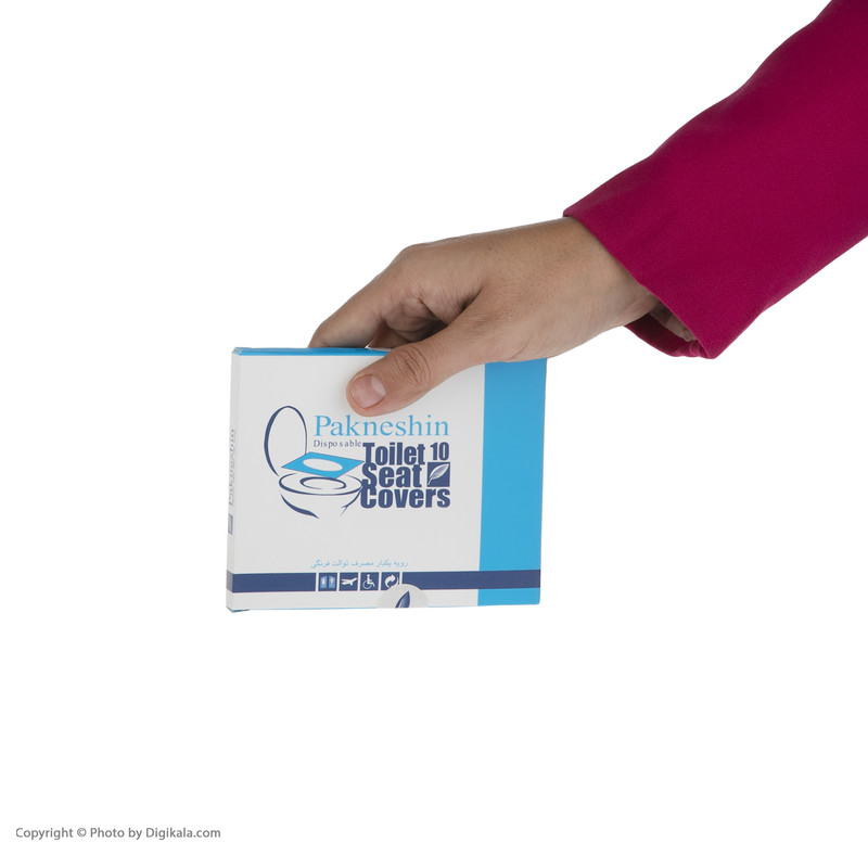 روکش یکبار مصرف توالت فرنگی پاک نشین کد PK10 Plus ده بسته 10 عددی
