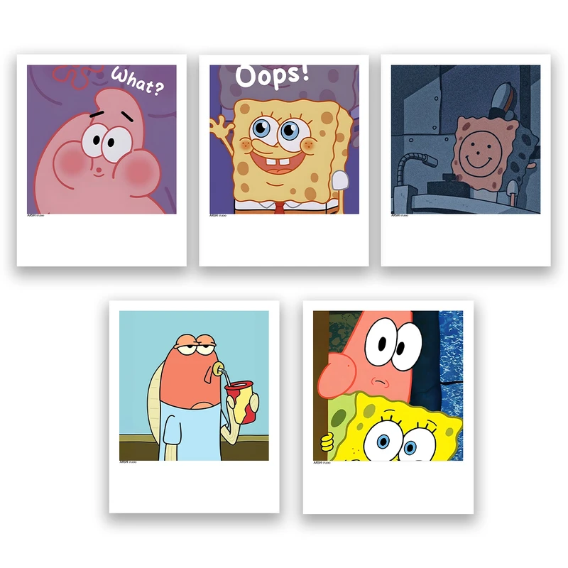 آویز تزیینی عرش مدل فانتزی باب اسفنجی کد Asa925 مجموعه پنج عددی