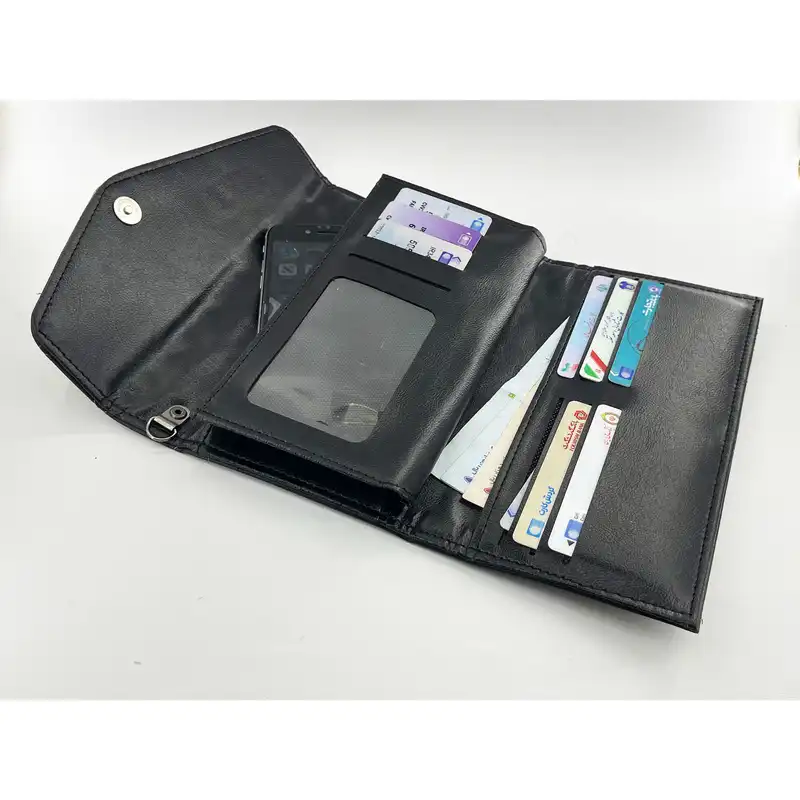 کیف پول زنانه مدل گلدوزی کد KZD-065