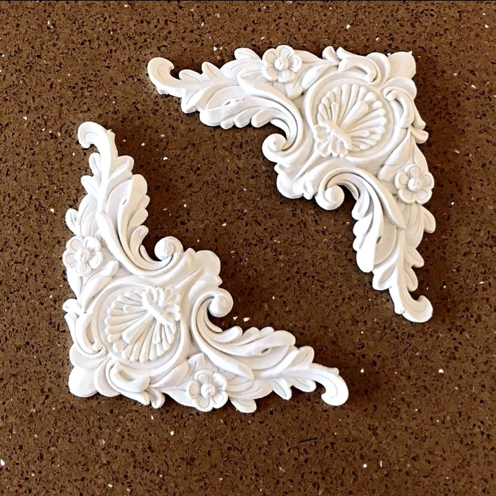 ابزار پیش ساخته مدل گل pvc ممبران گوشه بسته 2 عددی