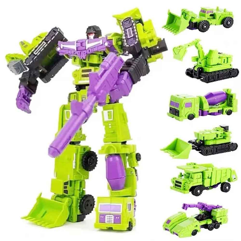 اکشن فیگور مدل ترنسفورمر سری کانسترکاتیکان طرح Devastator  مجموعه 6 عددی