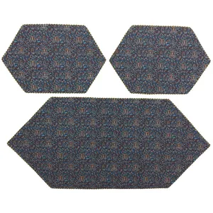 ست 3 تکه رومیزی ترمه کد TRSETE66