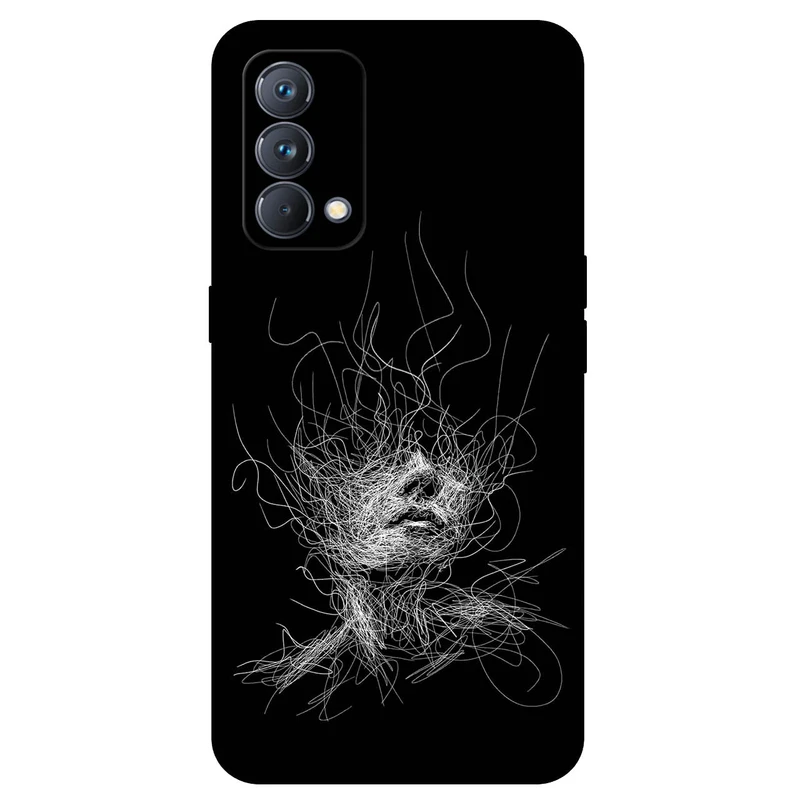 کاور مگافون طرح اسکچ صورت مدل 7423 مناسب برای گوشی موبایل ریلمی GT Master 