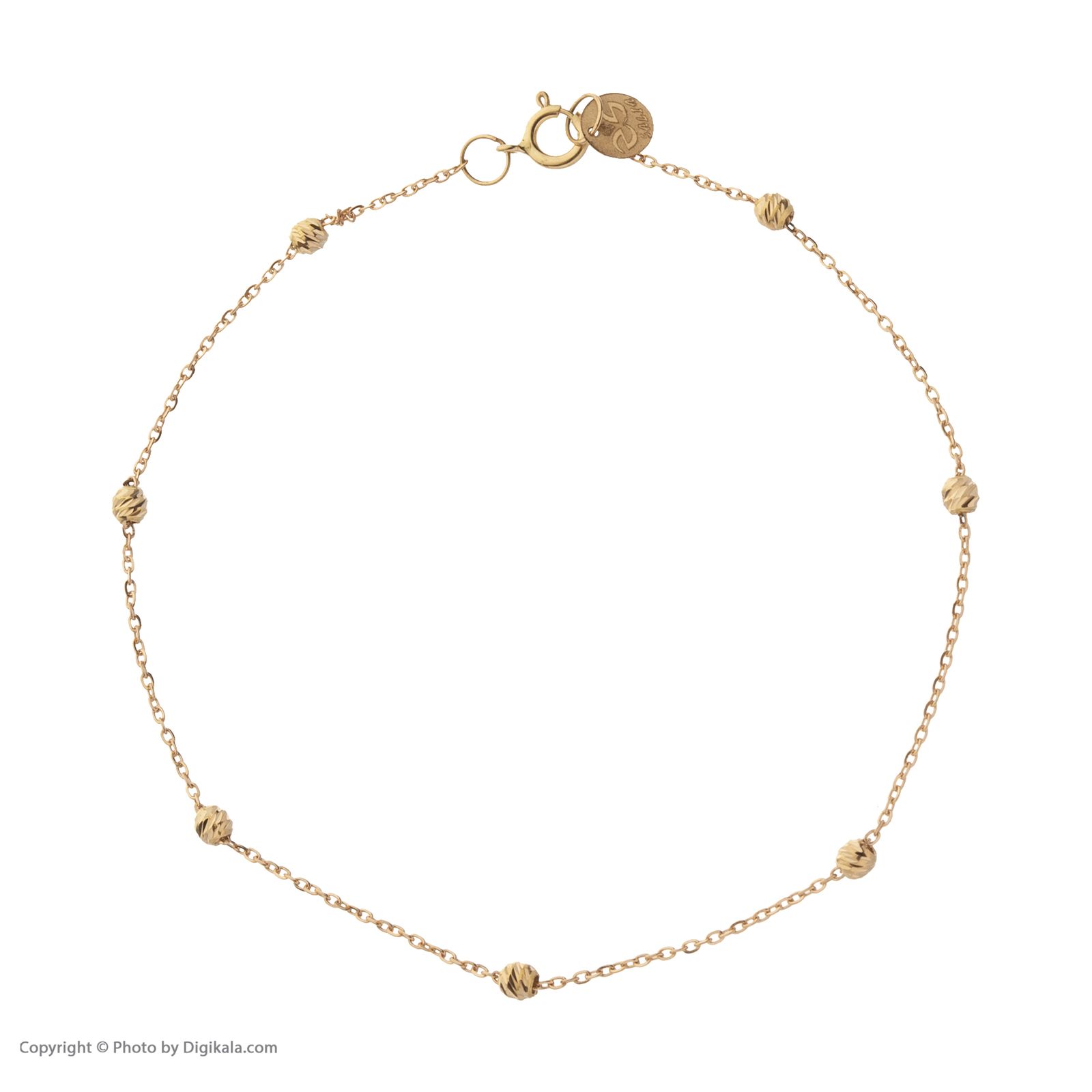 دستبند طلا 18 عیار زنانه مدیسا مدل B1039 -  - 2