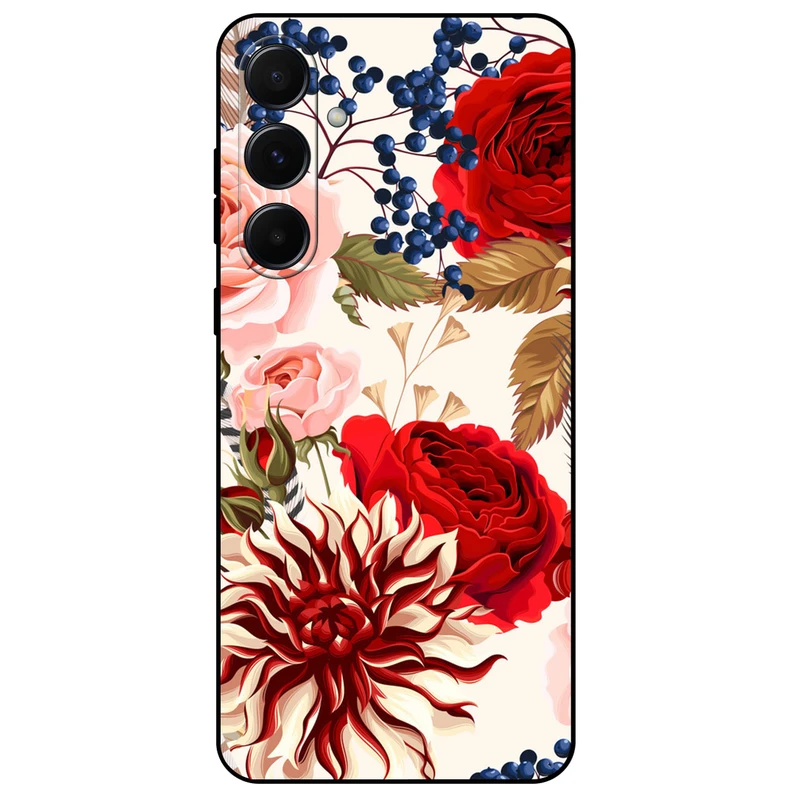 کاور مگافون طرح گل مدل 7350 مناسب برای گوشی موبایل سامسونگ Galaxy A55 5G       