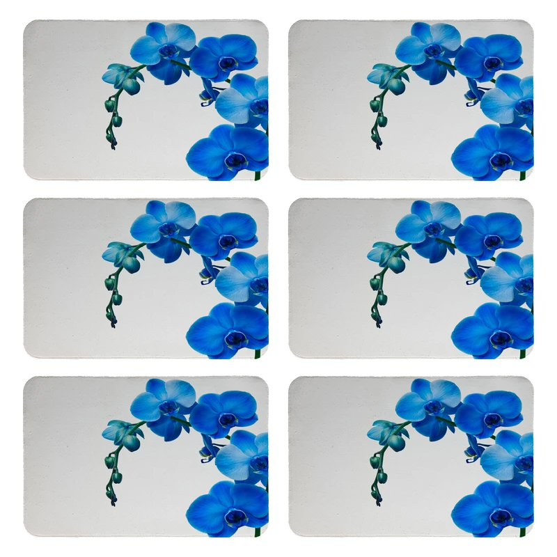 زیربشقابی طرح ارکیده کد 9013 بسته 6 عددی 