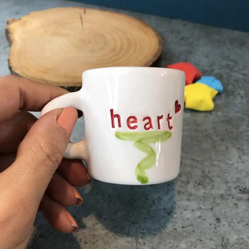 قهوه خوری سرامیکی مدل قلب