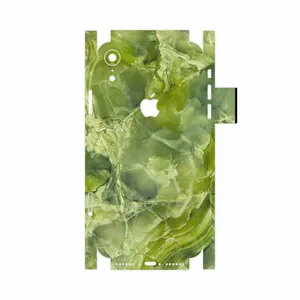 MAHOOT Green Crystal Marble-FullSkin Cover Sticker for Apple iPhone XR