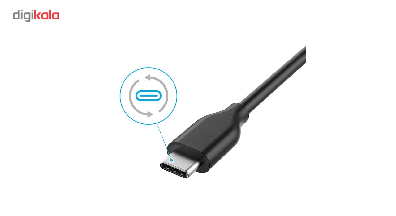 کابل تبدیل USB 3.0 به USB-C انکر مدل A8163 PowerLine به طول 90 سانتی متر