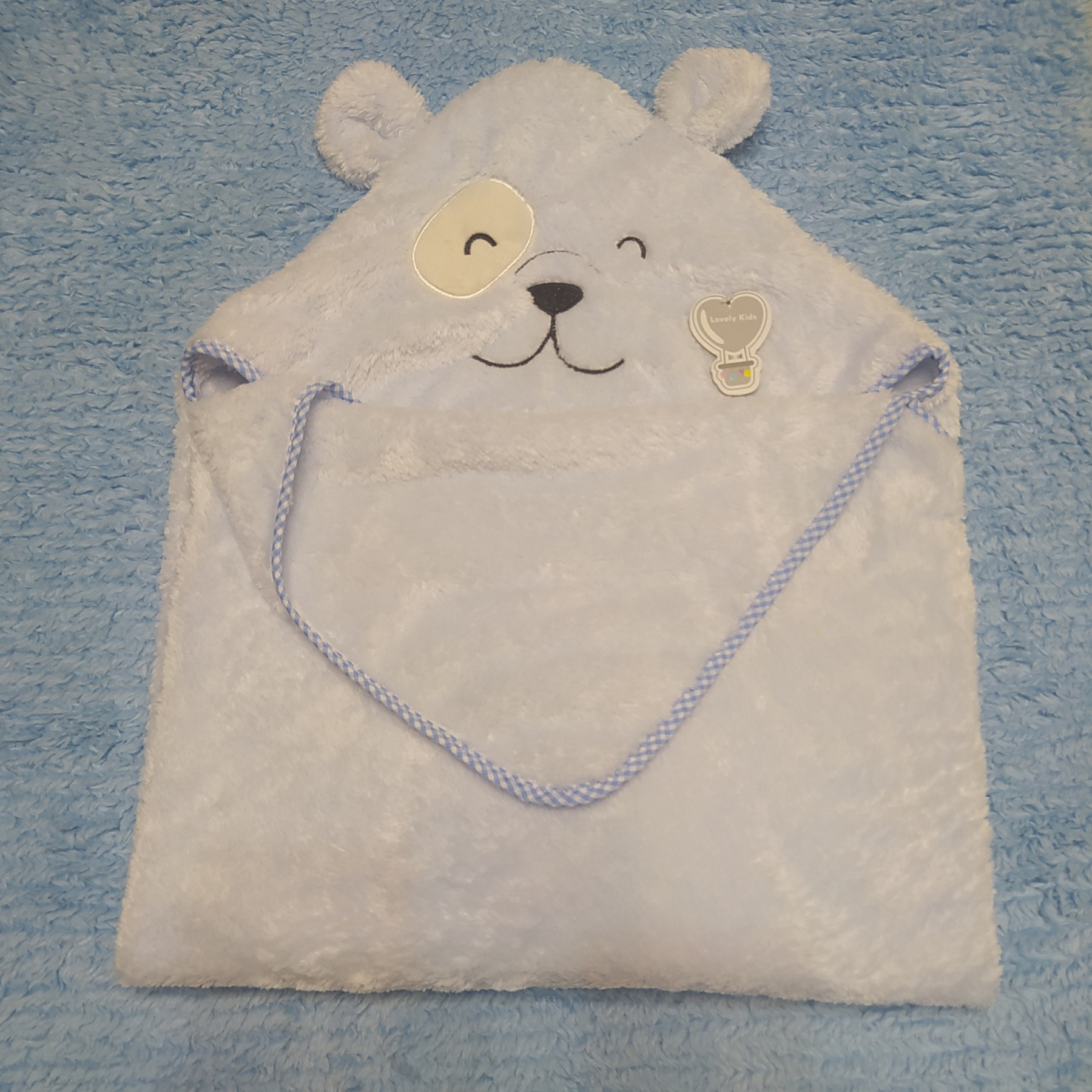 پتوی نوزاد لیتل می مدل Cute Dog-2022 سایز 75×75 سانتی متر