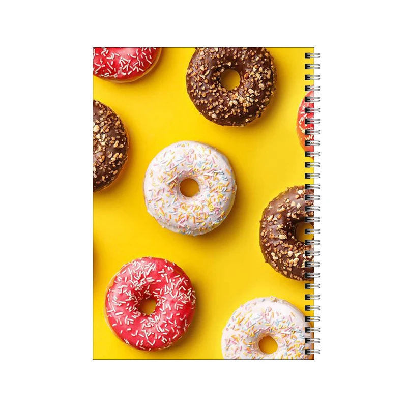 دفتر مشق 50 برگ بامبیلیپ طرح دونات رنگی رنگی کد 5616677