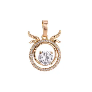 آویز گردنبند طلا 18 عیار زنانه قیراط طرح قوچ کد GH2588