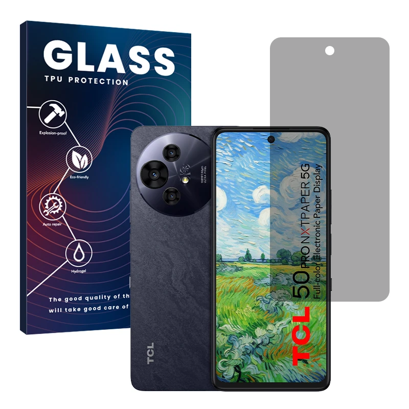 محافظ صفحه نمایش حریم شخصی گلس مدل Resistant مناسب برای گوشی موبایل تی سی ال 50 NxtPaper 5G