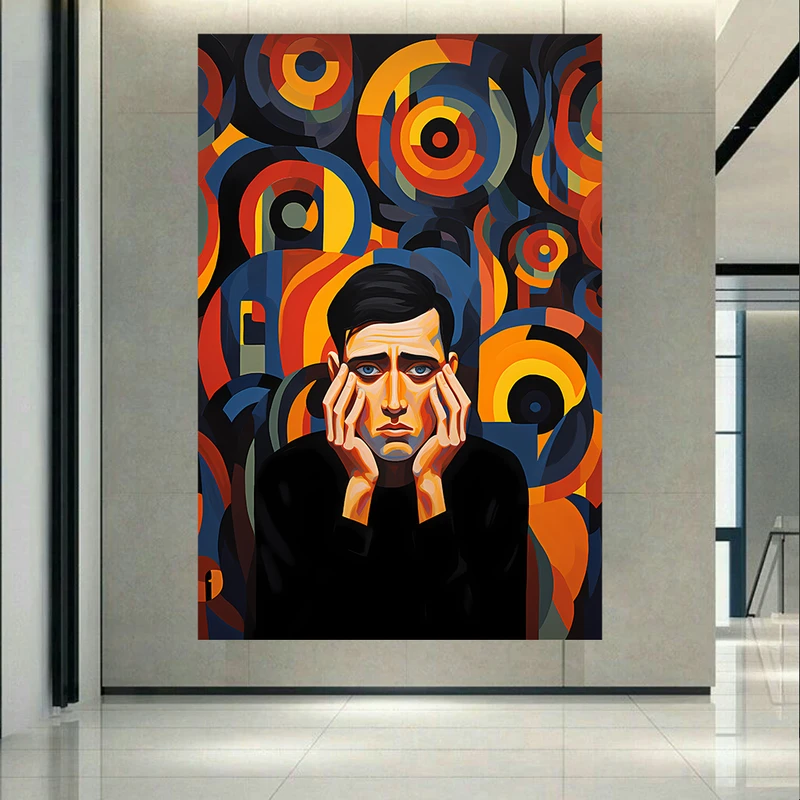 پوستر مدل بک لایت طرح افسردگی و اضطراب کد AR31712