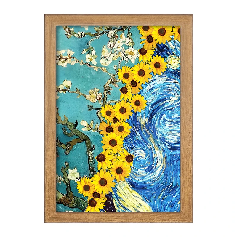 تابلو خندالو مدل نقاشی های ونسان ونگوگ کد F5105